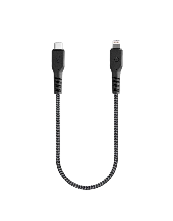 كيبل آيفون أسود Type-C To Lightning 30cm