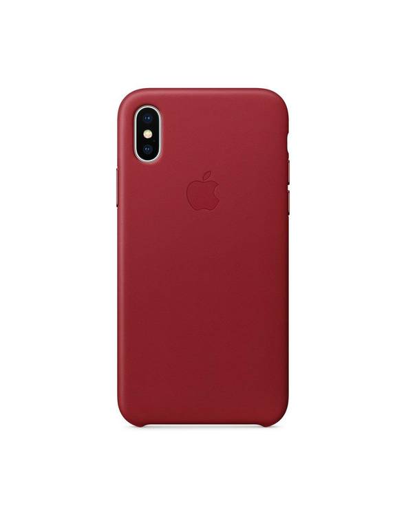 كفر أبل، أيفون اكس اس ماكس، جلد أحمر Apple