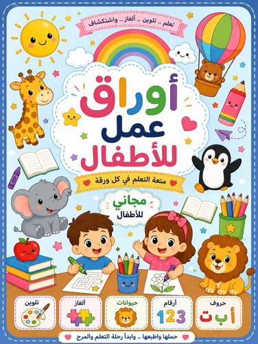 📚 أوراق عمل عربية مجانية للأطفال أنشطة ممتعة وجاهزة للطباعة لتنمية مهارات التعلم المبكر. ✨🤎