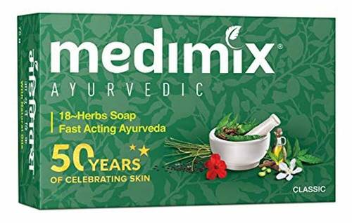 صابون ايروفيديك بالاعشاب الطبية من ميدميكس- 125جم Medimix Ayurvedic Herbal Soap - 125g
