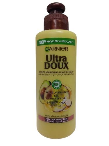 كريم فائق التغذية بزيت الافوكادو وزبدة الشيا الترا دوكس من غارنييه - 200مل Garnier Ultra Doux Avocado Oil & Shea Butter Ultra Nourishing Cream - 200ml