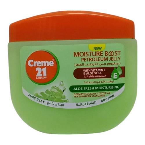 جلي بتروليم لترطيب الجسم بالصبار من كريم 21 - 100مل Cream 21 Aloe Vera Moisturizing Petroleum Jelly - 100ml