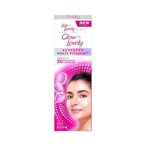 كريم متعدد الفيتامينات لتفتيح البشرة من جلو اند لفلي - 110جم Glow & Lovely Multivitamin Skin Lightening Cream - 110g