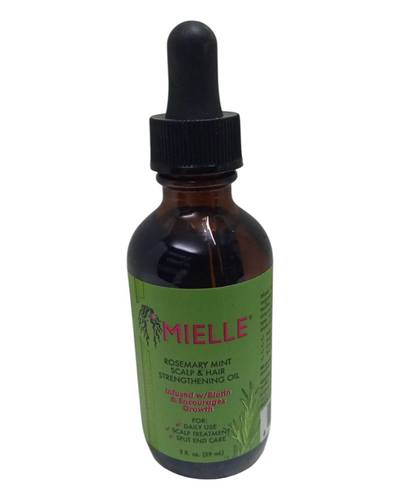 زيت اكليل الجبل والنعناع لزيادة كثافة الشعر ومكافح للصلع من ميلي - 59مل   Rosemary and Mint Oil for Hair Thickening and Anti-Baldness from Mielle - 59ml