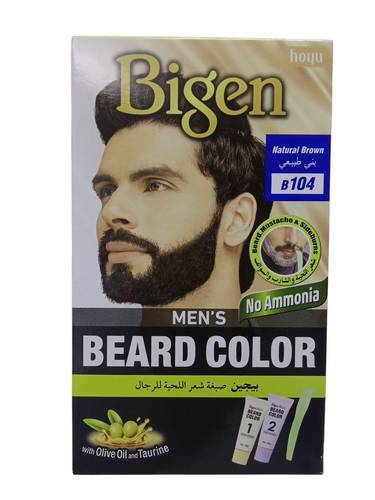 صبغة شعر لحية بني طبيعي من بايجن رقم Bigen Natural Brown Beard Hair Dye No. 104