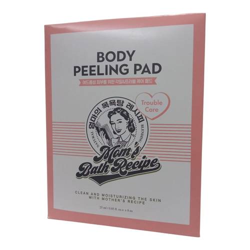 ليفة تقشير الجسم الكورية وردي من مومز باث ريسبي - 25 مل Mom's Bath  Recipe Pink Korean Body Scrub Loofah - 25ml