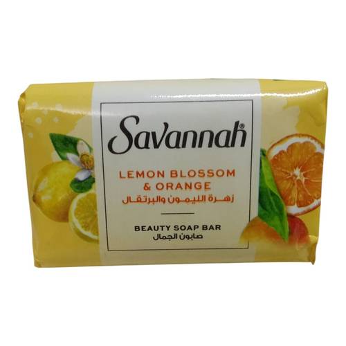 صابون الجمال بزهرة الليمون والبرتقال من سافانا -70جم  Savannah Lemon & Orange Blossom Beauty Soap - 70g