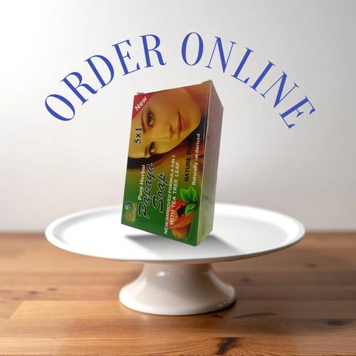 صابون الببايا 5×1 لتفتيح البشرة من نسمة الصحراء - 135جم Desert Breeze Papaya 5 in 1 Skin Lightening Soap - 135g