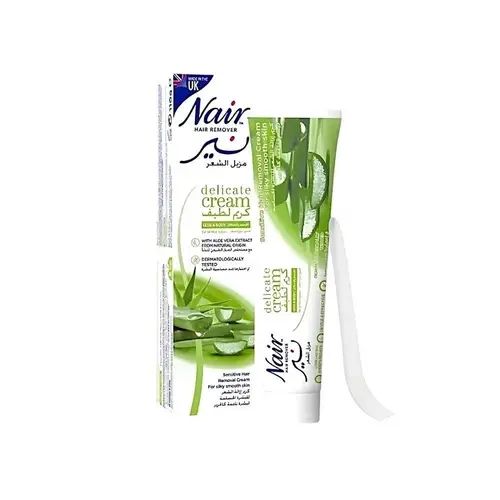 كريم لطيف بالصبار لازالة الشعر من نير - 110جم  Nair Gentle Hair Removal Cream with Aloe Vera - 110g