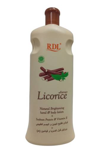 لوشن RDL للجسم بعرق السوس لتبييض اليدين والجسم  - 600مل RDL Licorice Body Lotion for Whitening Hands and Body - 600ml
