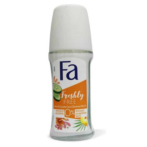 مزيل عرق رول فريشلي فري بالخيار من فا - 50مل Fa Freshly Free Cucumber Roll-On Deodorant - 50ml