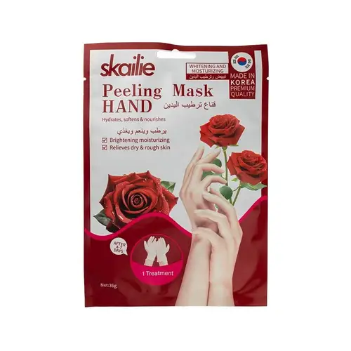 قناع ترطيب اليدين بالورد يرطب وينعم ويغذيي البشرة من سكايلي - 36جم Skyly Rose Moisturizing Hand Mask Moisturizes, Softens and Nourishes Skin - 36g