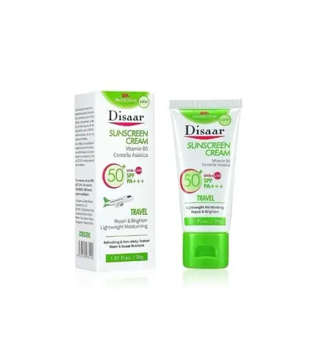 واقي شمسي للحماية من الشمس وترطيب البشرة بعامل حماية 50 من ديسار - 30 جم Disaar Sunscreen SPF 50 Moisturizing Sunscreen - 30g