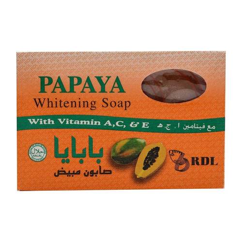 صابون البابايا لتبييض الجسم من ار دي ال - 135جم  RDL Papaya Whitening Body Soap - 135g