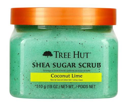 مقشر الجسم بالسكر وجوز الهند والليمون من تري هت - 510جم  Tree Hut Coconut & Lemon Sugar Body Scrub - 510g