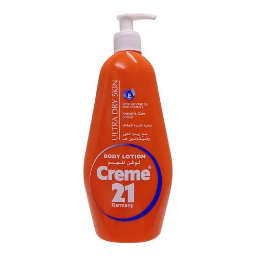 كريم 21 لوشن بزيت اللوز للبشرة الجافة عربي 600مل      Cream 21 Lotion with Almond Oil for Dry Skin, Arabic, 600ml