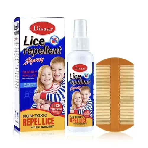بخاخ طارد للقمل بالنعناع وإكليل الجبل من ديسار - 120 مل Disaar Lice Repellent Spray with Mint and Rosemary - 120 ml