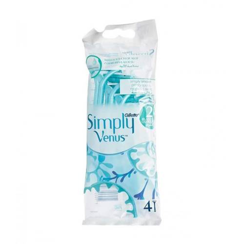 مكائن حلاقة جيليت 4T سماوي من سمبلي فينوس Gillette 4T Simply Venus Celestial Razor