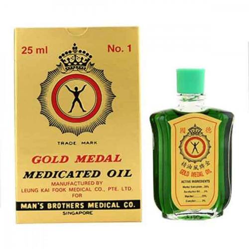 زيت مكافحة الرياح الاصلي ماركة الوسام الذهبي - 25مل Original Golden Medal Wind Reduction Oil - 25ml