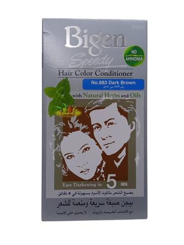 صبغة شعر سريعة بني غامق من بايجن رقم Bigen Rapid Hair Dye Dark Brown No. 883
