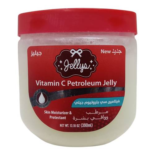 جيلي بتروليم فيتامين سي احمر من جيليز -390مل Jelly's Red Vitamin C Petroleum Jelly - 390ml