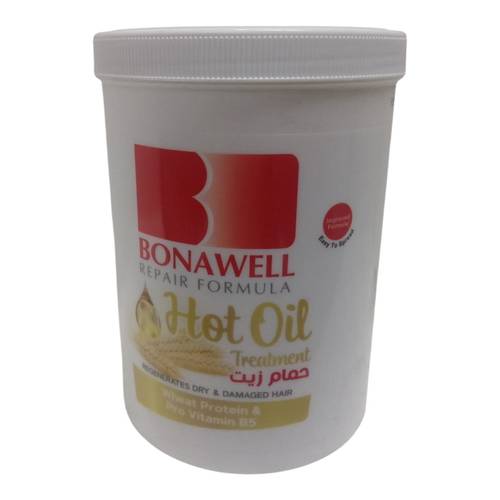 حمام زيت لنمو الشعر بالقمح من بوناويل - 810مل  Bonawell Wheat Hair Growth Oil Bath - 810ml