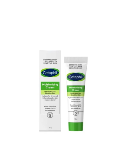 كريم ترطيب للبشرة الحساسة والعادية من سيتافيل - 100جم Cetaphil Moisturizing Cream for Sensitive and Normal Skin - 100g