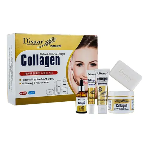 طقم كولاجين للعناية بالبشرة من ديسار 5 قطع Disaar Collagen Skin Care Set 5 Pieces