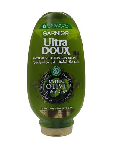 بلسم فائق التغذية بالزيتون الاسطوي الترا دوكس من غارنييه - 360مل Garnier Ultra Doux Olive Nourishing Conditioner - 360ml