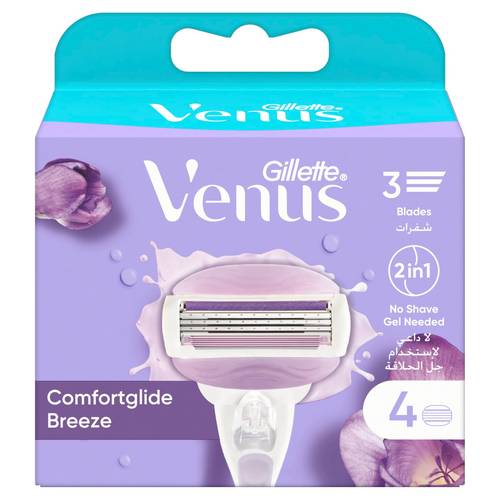 غيار شفرات حلاقة جلايد بريز فينوس جيليت  Gillette Venus Glide Breeze Razor Blade Refills
