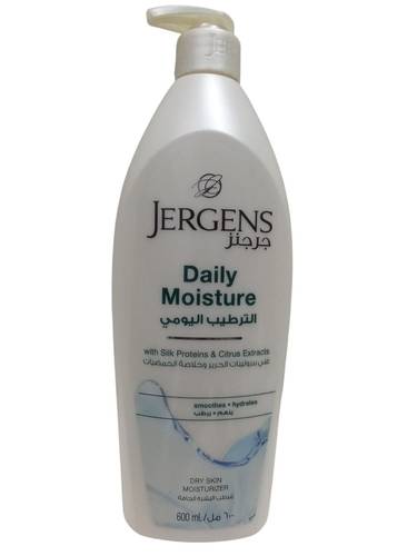 لوشن الترطيب اليومي لترطيب وتنعيم البشرة من جرجنز - 600مل Jergens Daily Moisture Lotion for Hydrating and Softening Skin - 600ml