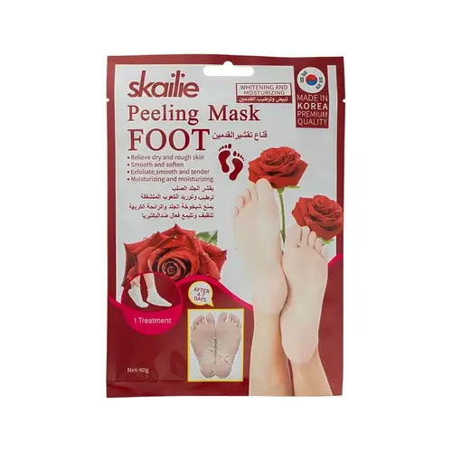 قناع تقشير القدمين بالورد من سكايلي - 40جم Skyly Rose Foot Peeling Mask - 40g
