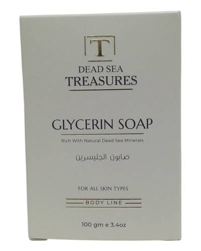 صابون الجلسرين من كنوز البحر الميت - 100جم Dead Sea Treasures Glycerin Soap - 100g