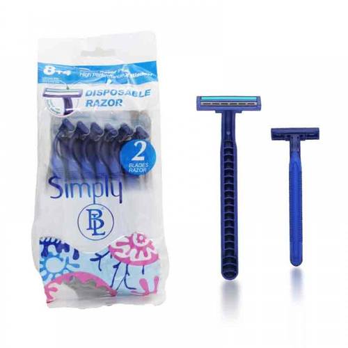 مكائن حلاقة بلاد روزر 8+4 ازرق لحلاقة ناعمة من سمبلي Blade Razor 8+4 Blue Razors for a Smooth Shave from Simply