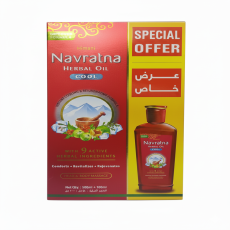 هيماني نافراتنا زيت بالاعشاب منعش عبوتين 500مل+100مل Himani Navratna Refreshing Herbal Oil 2 Pack 500ml + 100ml