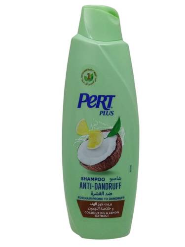 شامبو ضد القشرة بزيت جوز الهند وخلاصة الليمون من برت بلاس - 600مل   Pert Plus Anti-Dandruff Shampoo with Coconut Oil and Lemon Extract - 600ml