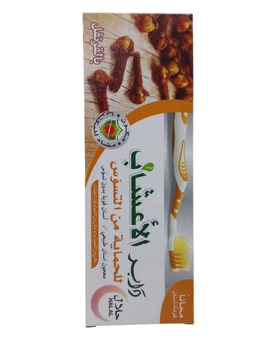 معجون اسنان بالقرنفل من دابر الاعشاب - 150مل + فرشاه Dabur Herbal Clove Toothpaste - 150ml + Brush
