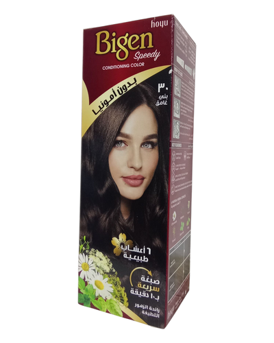 صبغة شعر سريعة لون بني غامق من بايجن رقم Bigen Rapid Hair Dye Dark Brown No. 30