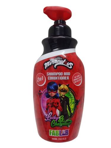 بلسم وشامبو للاطفال ميراكلايوس من فاب لاب - 500مل  Fab Lab Miracleous Kids Shampoo & Conditioner - 500ml