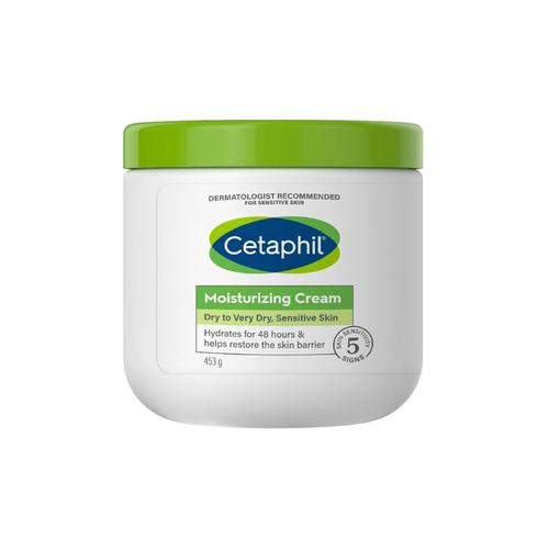 كريم ترطيب للبشرة الحساسة والعادية من سيتافيل - 453جم  Cetaphil Moisturizing Cream for Sensitive and Normal Skin - 453g