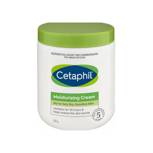 كريم ترطيب للبشرة الحساسة والعادية من سيتافيل - 550جم Cetaphil Moisturizing Cream for Sensitive and Normal Skin - 550g