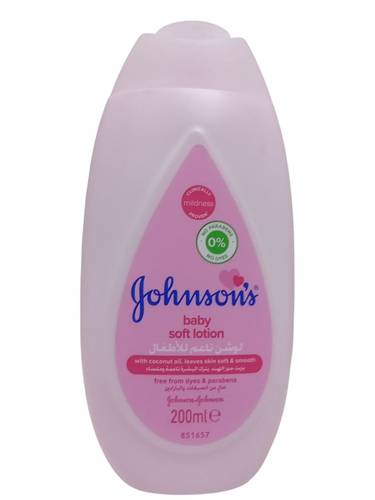لوشن ناعم للاطفال من جونسون - 200مل Johnson's Baby Soft Lotion - 200ml