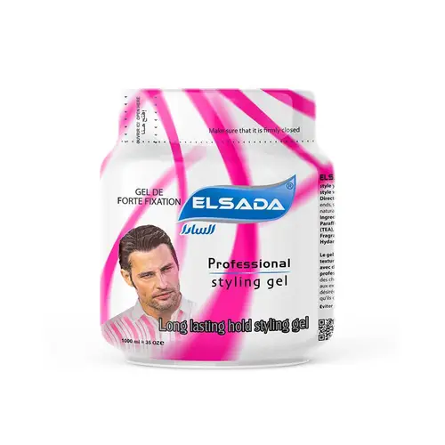 جل شعر السادا وردي لتصفيف الشعر -1000مل Sada Pink Hair Styling Gel - 1000ml