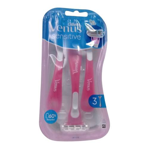 مكائن حلاقة جيليت للبشرة الحساسة وردي سينستف من فينوس Gillette Venus Sensitive Pink Razor