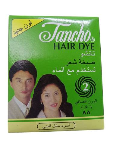 صبغة شعر تستخدم مع الماء اود ملئل للبني من تانشو - 6جم Tancho Water Based Hair Dye, Medium Brown, 6g
