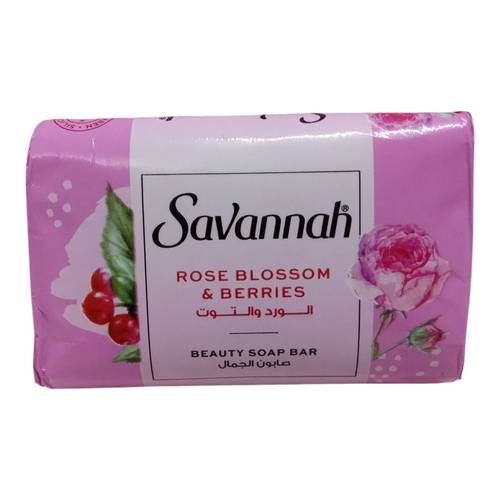 صابون الجمال بالورد والتوت من سفافانا - 70جم Savavana Rose & Raspberry Beauty Soap - 70g