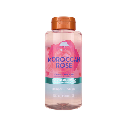 غسول رغوي بالورد المغربي من تري هت 532مل  Tree Hut Moroccan Rose Foaming Wash 532ml