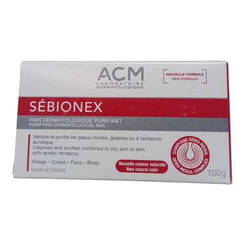 صابونة غسول للبشرة الدهنية سبيونكس من ايه سي ام 100 جم  ACM Spionex Oily Skin Cleansing Soap 100g