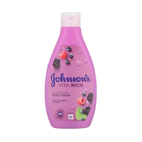 صابون سائل بخلاصة التوت من جونسون - 400مل Johnson's Liquid Soap with Raspberry Extract - 400ml