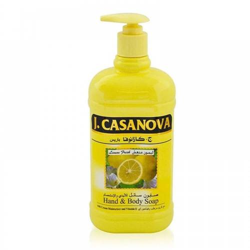 صابون سائل للاستحمام بالليمون المنعش من جي كازانوفا باريس - 250مل J. Casanova Paris Refreshing Lemon Body Wash - 250ml
